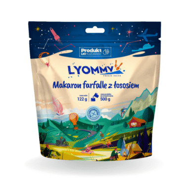 Makaron farfalle z łososiem