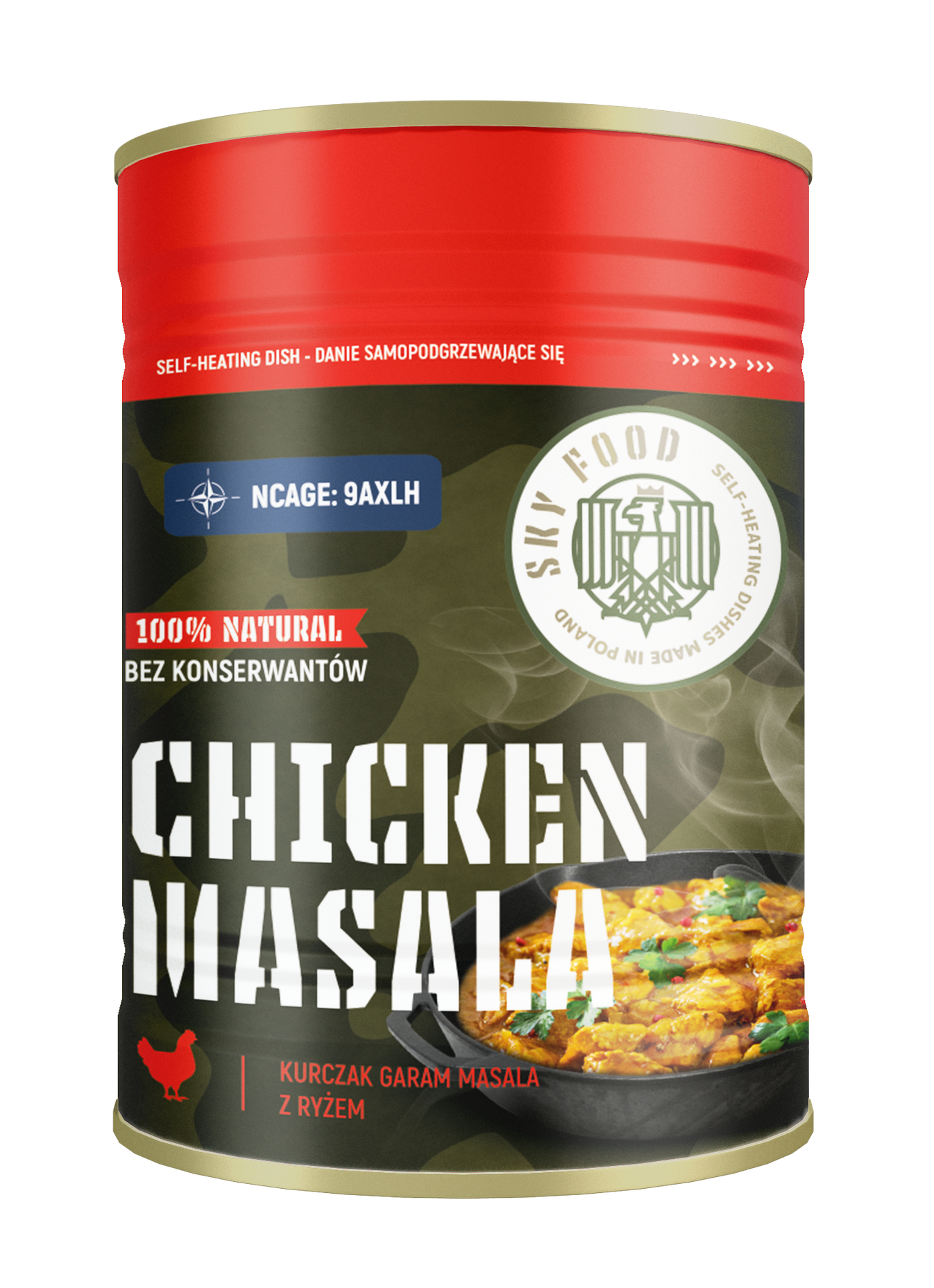 SKYFOOD GARAM MASALA - Kurczak z ryżem w sosie garam masala
