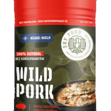 SKYFOOD WILD PORK - Gulasz wieprzowy z kaszą i grzybami