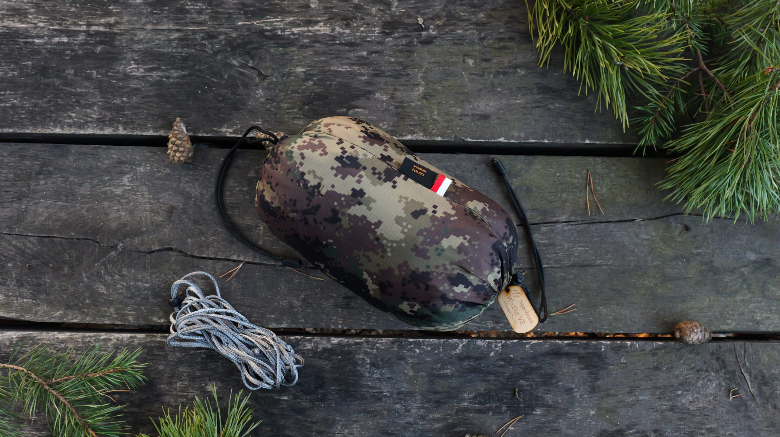 Hamak Ważka V2 z moskitierą Double Zip Camo